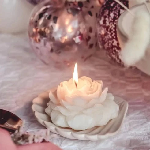 Peony Flower Candle